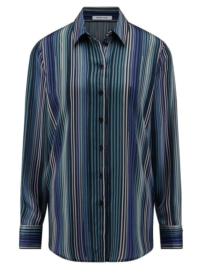 Lange blouse lange mouwen Van Peter Hahn multicolour