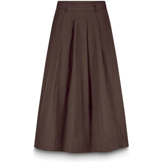 Summum Skirt Taft Light Rokken Donkerbruin 6s1348-12259