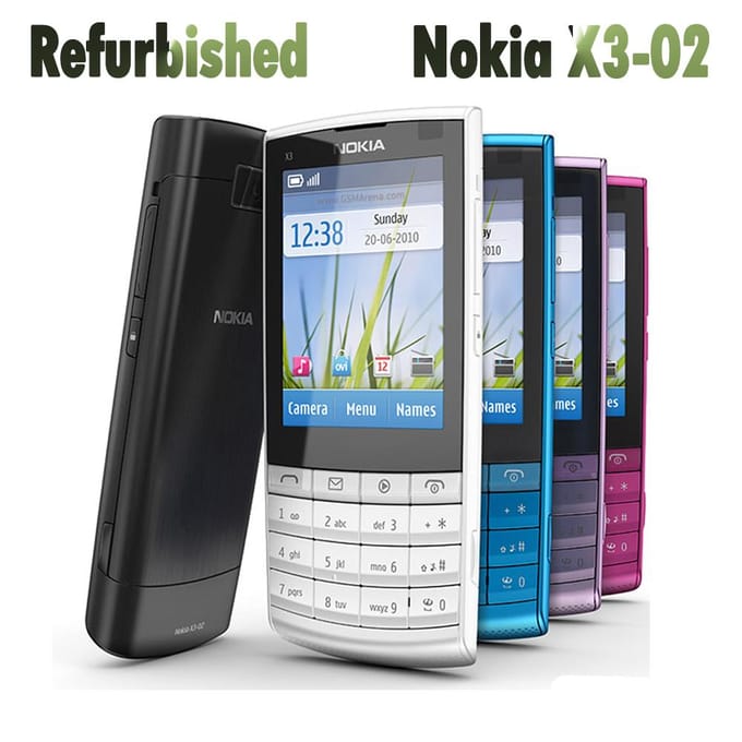 Gereviseerde Nokia originele Nokia X3-02 3G mobiele telefoon Simple Set rood