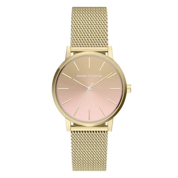 Armani Exchange AX5619 Vrouwen Horloge 36 mm - Goudkleurig