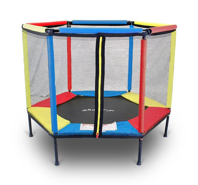 TRAMPOLINE SPEELPARK VOOR HUIS EN TUIN 140 MULTICOLOR