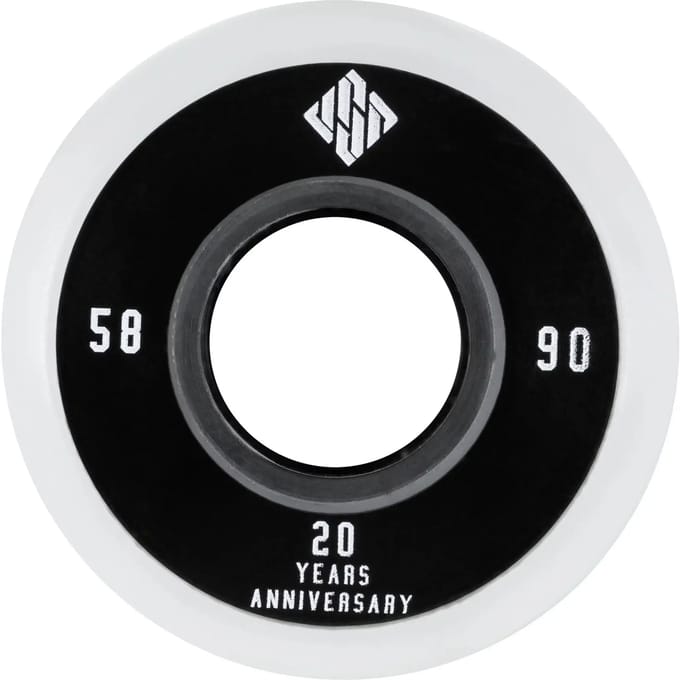 Usd Skatewielen Team 58 Mm 90a Polyurethaan Zwart/wit 4 Stuks