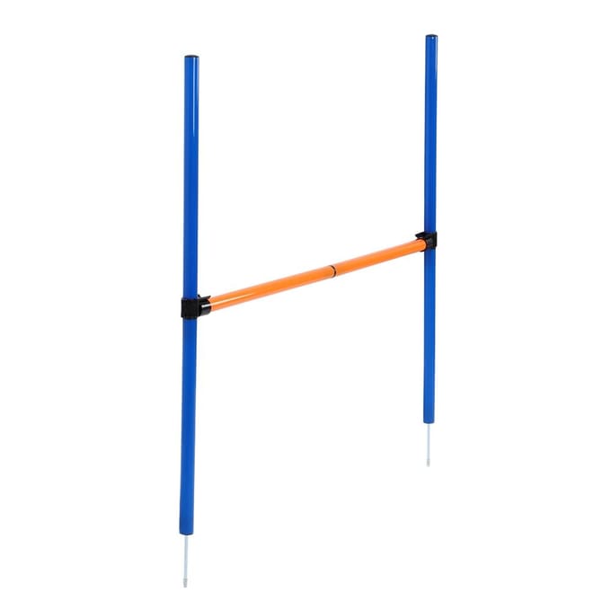 Plastic Buiten Afneembare Hond Agility Spring Hindernis Stok Spelletjes Apparatuur Oefenspeelgoed blue