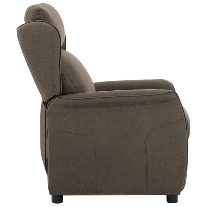 vidaXL Ligstoel Taupe 66,5 x 94 x 101,5 cm Polyester