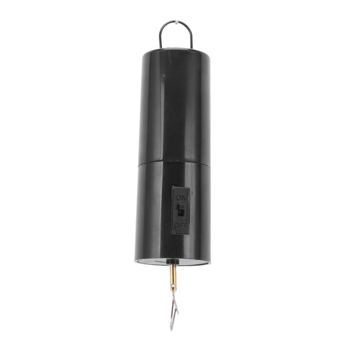 Op batterijen werkende hangende display windspinnermotor, hangende zwarte roterende motor voor windspinner