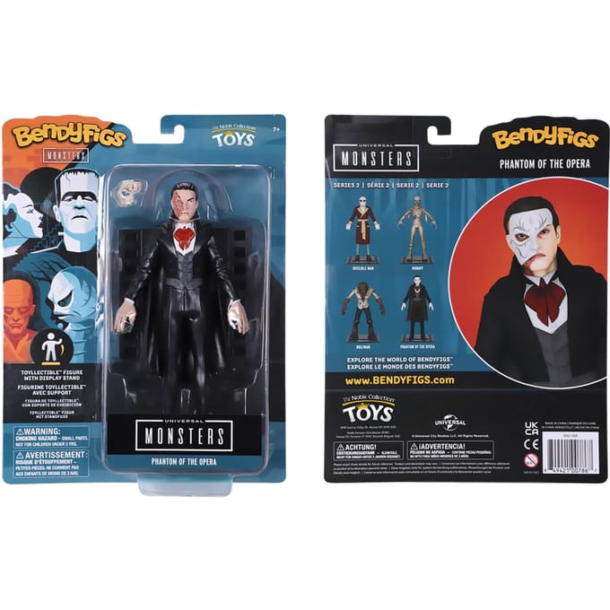 Noble Collection Universal Monsters The Phantom of the Opera BendyFig 7.5 Inch Action Figure