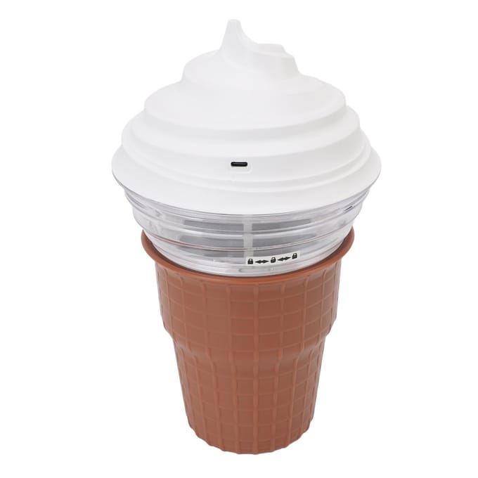 DIY IJsmachine voor Zelfgemaakt IJs Sorbet Frozen Yoghurt Beginner Vriendelijk Veilig ABS white