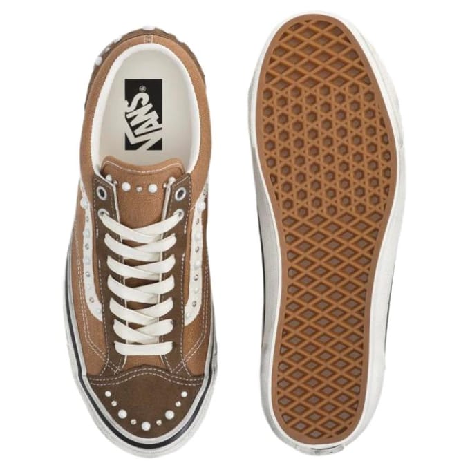 Vans LX Old Skool 36 Pack Perle - Baskets Unisexes Marron Cacao Vintage VN000E8VFST 37