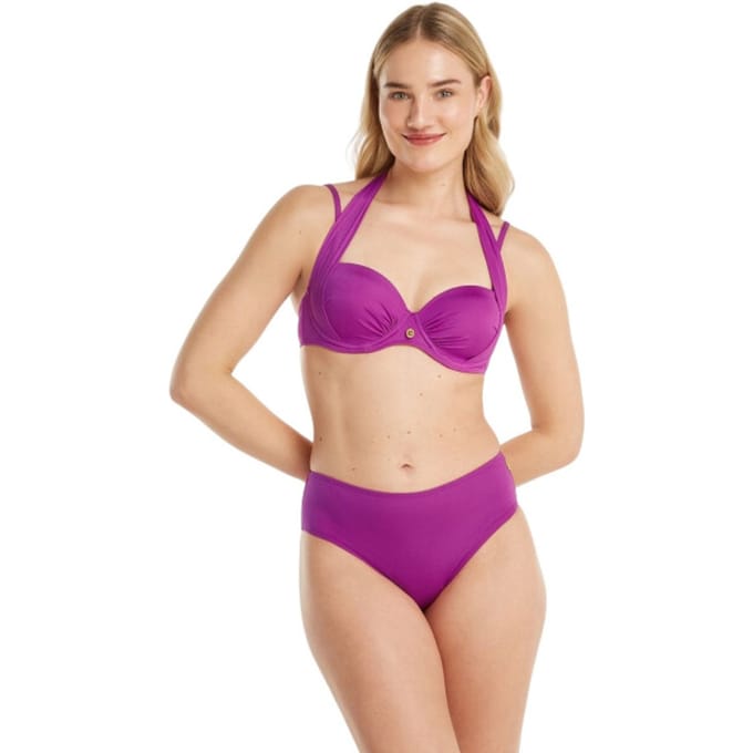 Ten Cate Basics midi bikini bottom wildberry voor Dames | Maat 40