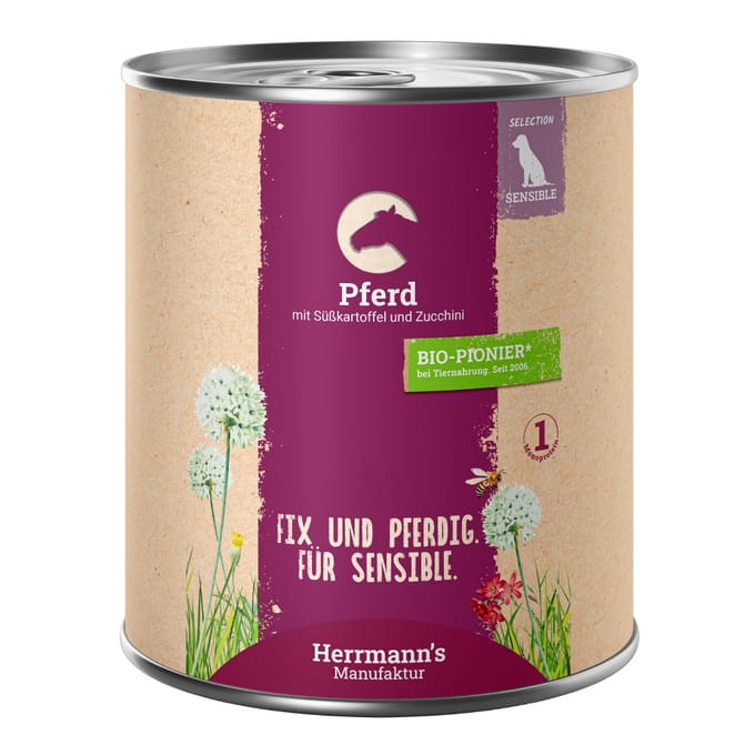Herrmanns sensitive horse with sweet potato (800 GR)