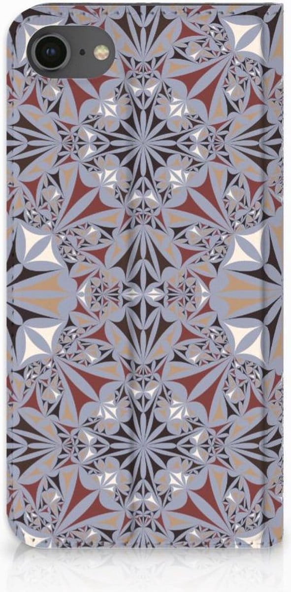 Standcase Hoesje voor iPhone 7 | 8 | SE (2020) | SE (2022) Standcase Flower Tiles