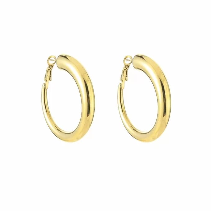 Bijoutheek Oorringen Spiral Goud