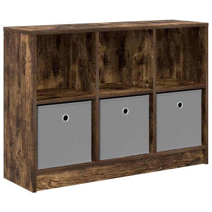 vidaXL - Dressoir - Rook - Eiken - 88,5 - x - 27,5 - x - 63,5 - cm