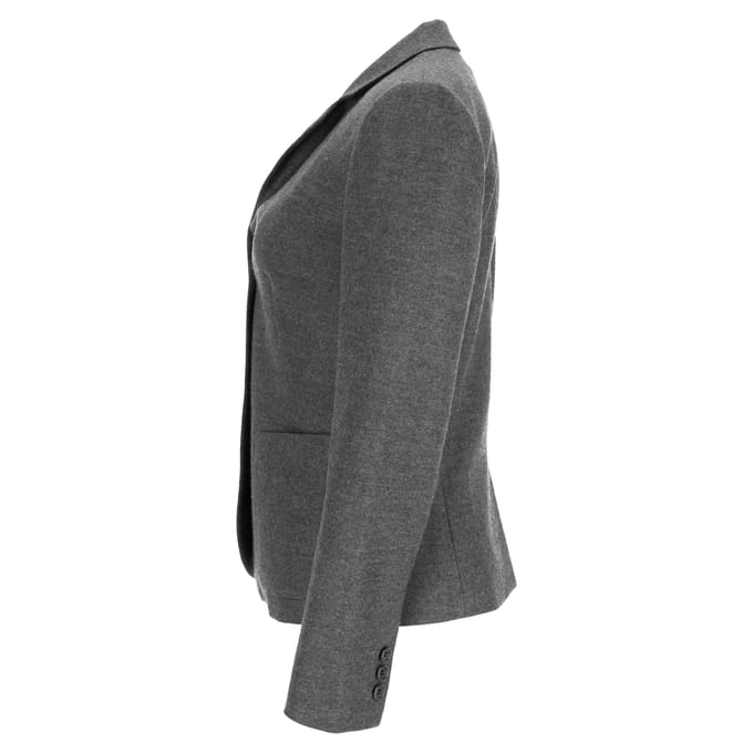 Prada Enkelknops Blazer in Grijs Virgin Wol