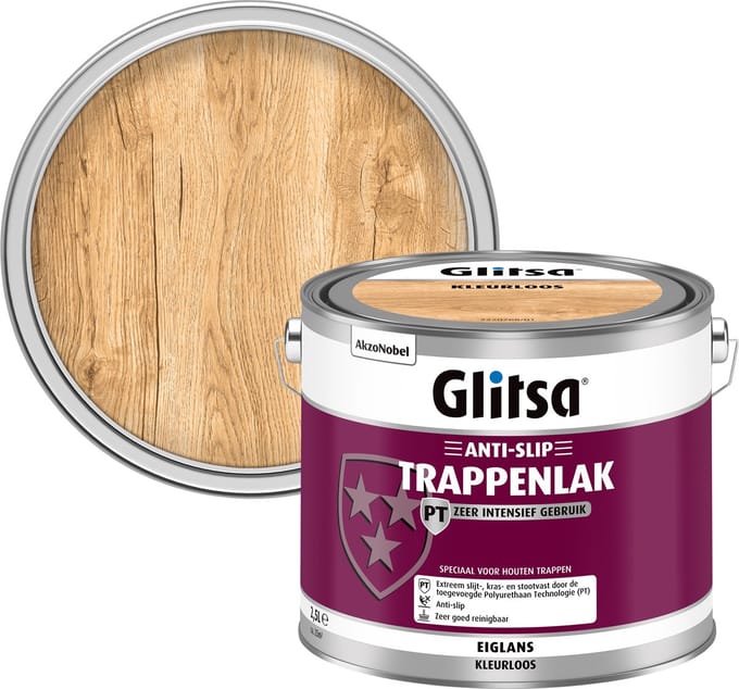 Glitsa - Anti-Slip Trappenlak - Kleurloos - 2,5 L