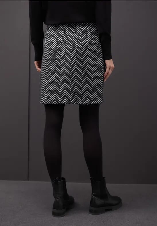 Zigzag jacquard rok