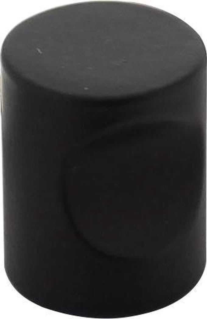 Intersteel Meubelknop vingergrip ø18 mm zwart