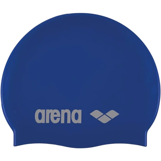 Arena Classic Silicone  Badmuts - Unisex - wit/blauw