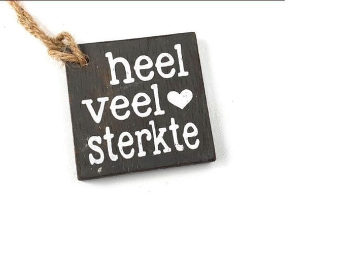 Hanger vierkant mini 6cm sterkte antique grey