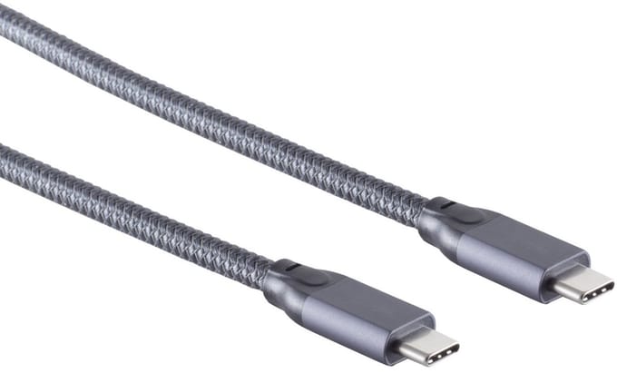 S-Impuls Premium USB-C naar USB-C kabel - USB3.2 Gen 2x2 met DP Alt Mode en E-Marker chip - tot 20V/5A / zwart - 2 meter