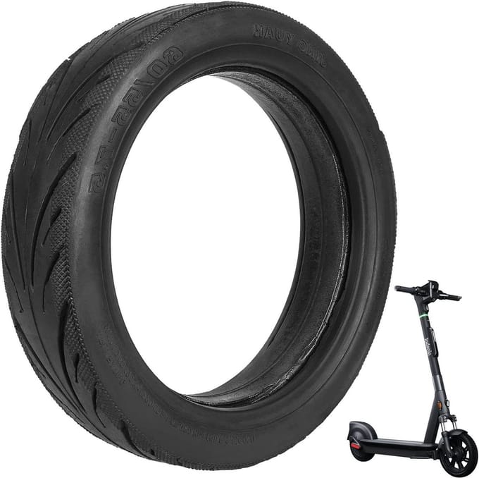 Solid banden 60/55-7.5 - 10 inch rubber - lek- en explosievrij - ideaal voor Ninebot S90L - ShopVlot