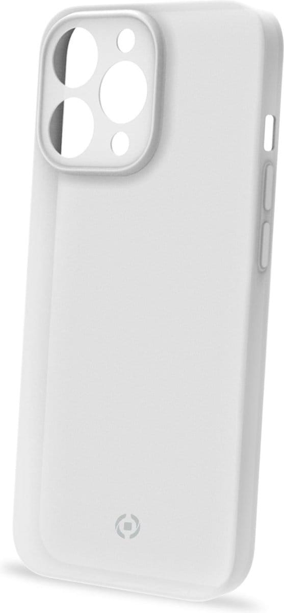 Celly Space Siliconen hoesje - Geschikt voor Apple iPhone 14 Pro Max - TPU Back Cover - Wit