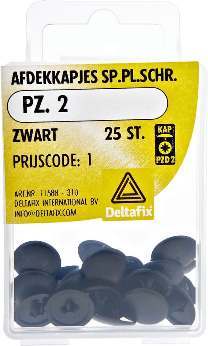 afdekkap schroef zwart