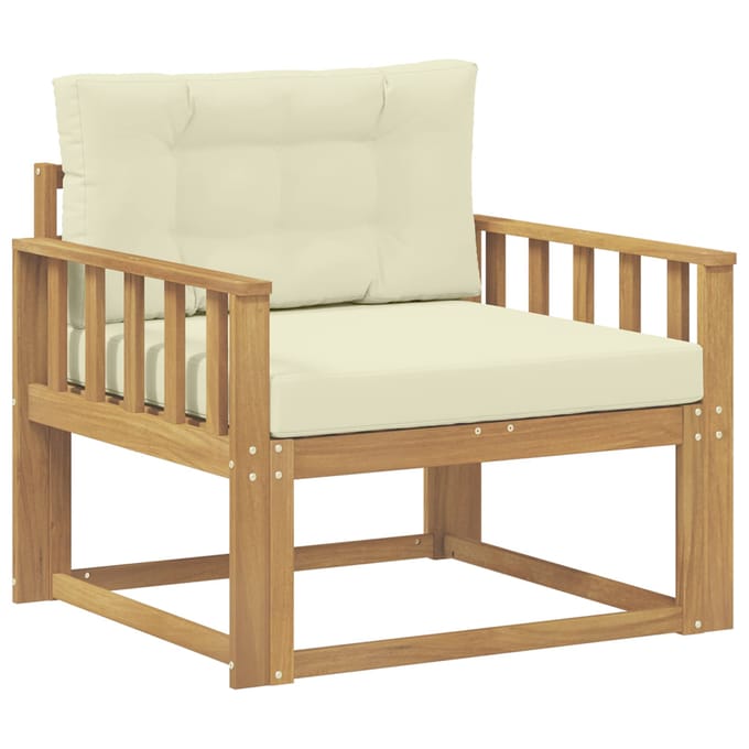 vidaXL - Buiten - Midden - Sofa - Polyester - Wit
