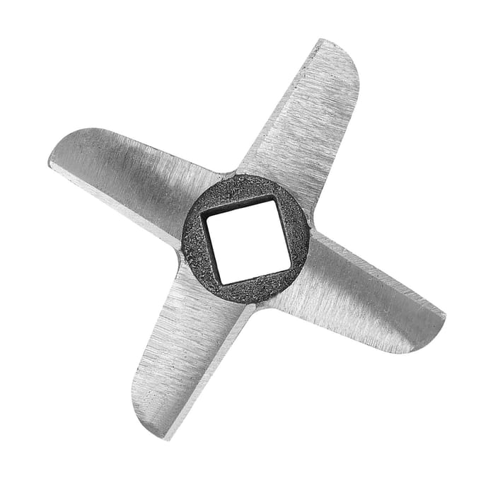 Hachoir à viande professionnel en acier en forme de croix, lame de hachoir, pièce de coupe n° 22 gray