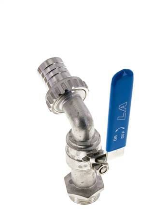 G 1 inch RVS 2-Way Wartelkraan Kogelkraan - BL2SH-MFA-100