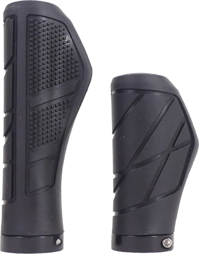 Handvatset Fiets Edge Urban - 135/95mm - Met lockring - zwart