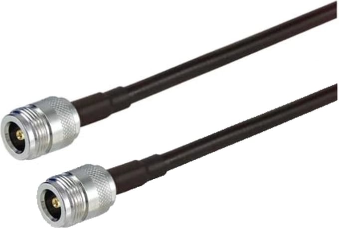 DrPhone HHC3 – LMR 400 Helium Hotspot Antennekabel – 2 Meter - N Type (Vrouwelijk) naar N Type (Vrouwelijk) – Zwart