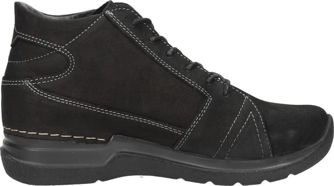 Wolky Why Veterschoenen Hoog - zwart - Maat 36