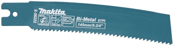 Makita 120mm Reciprozaagblad gebogen voor staal (5 stuks) - E-26222