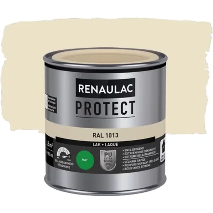 Renaulac Buitenlak Protect - Parelwit - Mat - 250ml