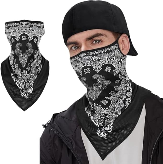 Ski masker - motorhelmvoering halsbedekking - sneldrogend halfmasker - rijden masker - winddicht masker
