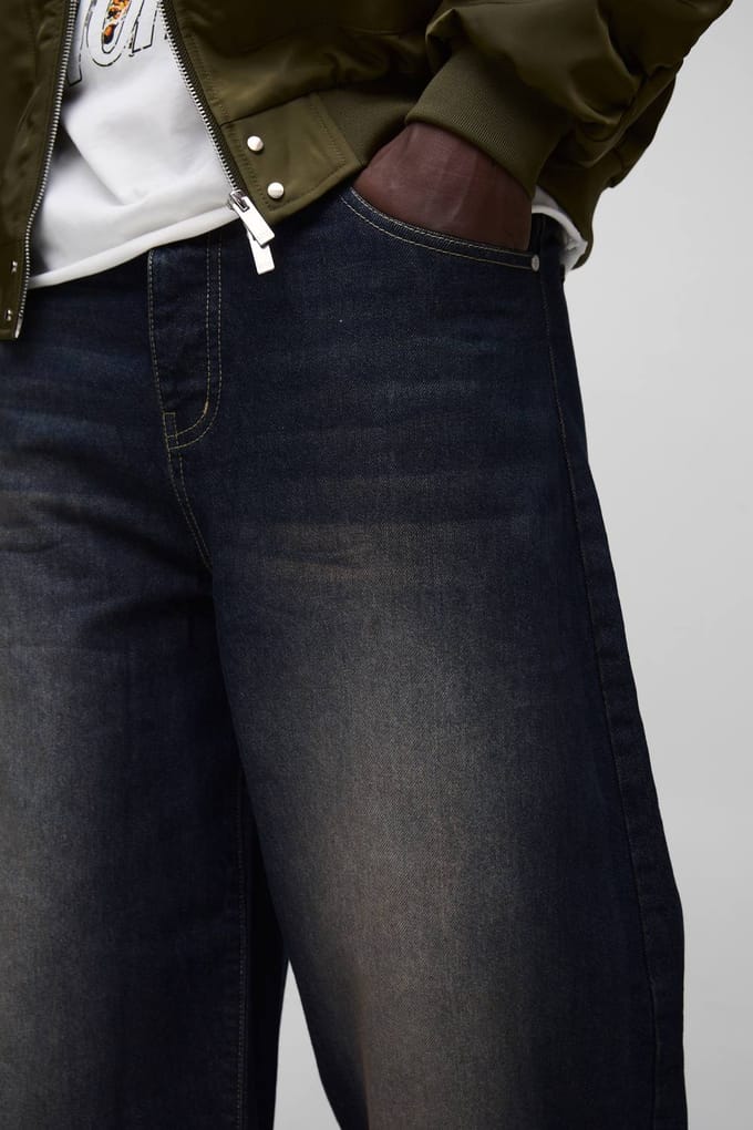 Parachute Baggy Washed Jeans | Vintage Blue | Size 52R