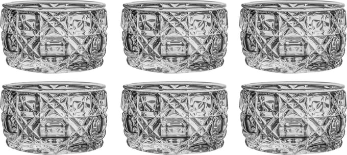 Bricard – kommenset – Soria – 6-delig – transparant – glas Ø7x4,5 cm 160 ml