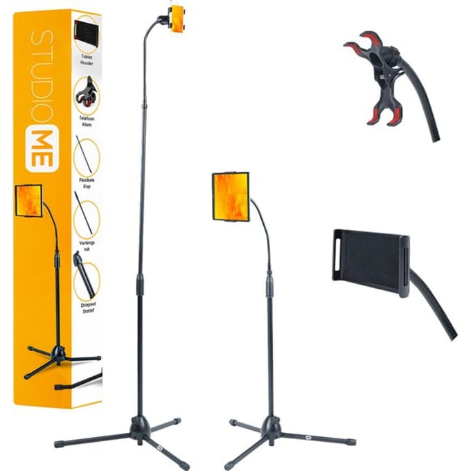Studio Me telefoon houder - 75 cm -  Zwart -