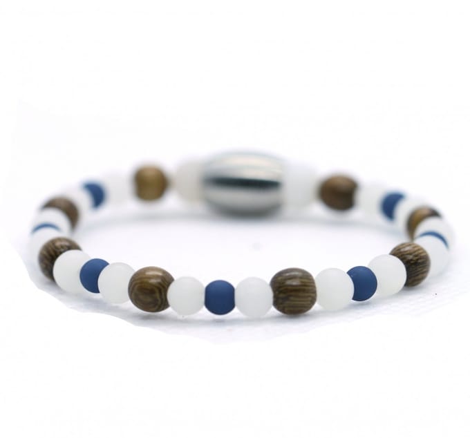 Ibizamen KIDS - Jongens - armband - mix - howliet 4mm