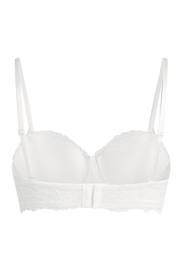 Hunkemöller Voorgevormde strapless beugel bh Marine Wit
