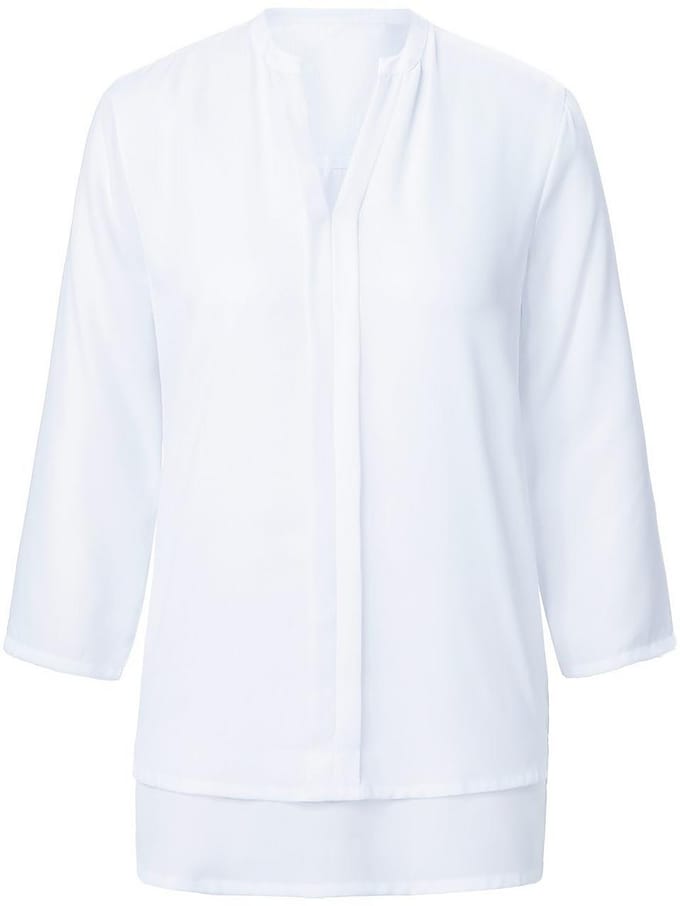 Blouseshirt 3/4-mouwen Van Peter Hahn wit