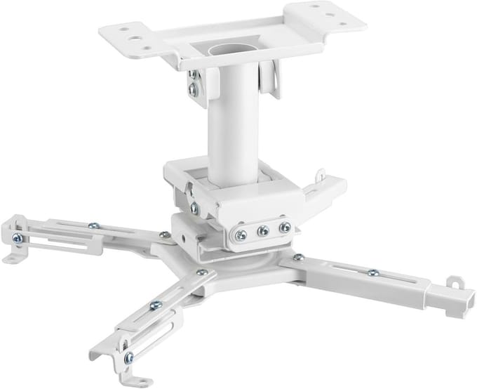 Projector Plafondbeugel - Motorisé Inbouw - Thuisbioscoop - Verstelbare Hoogte - 25 cm - Wit