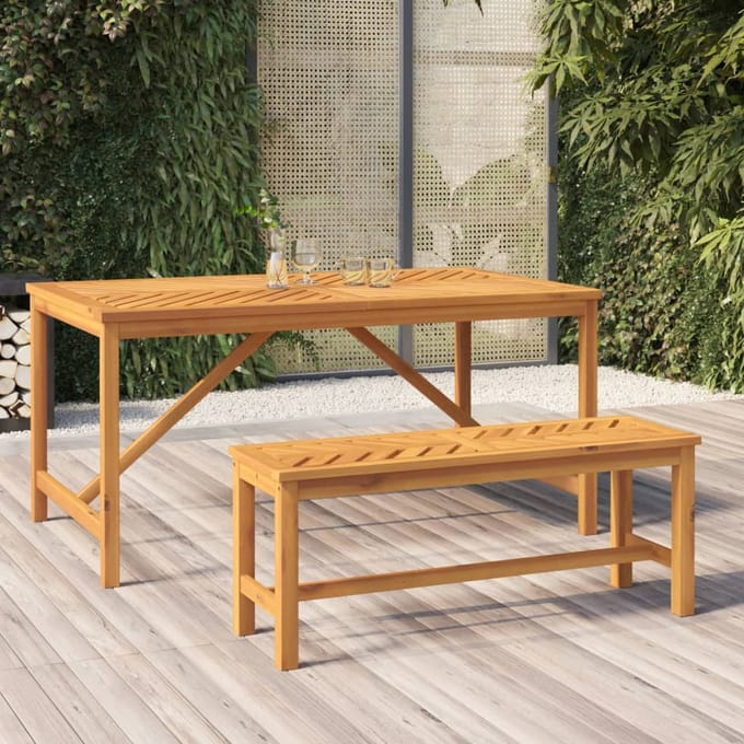 vidaXL - Tuinbank - 110 - cm - massief - acaciahout