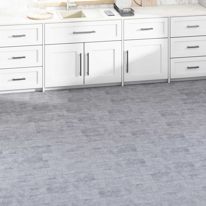 vidaXL - Vloerplanken - Cement - Grijs - 5,02 - m² - 36 - st - PVC