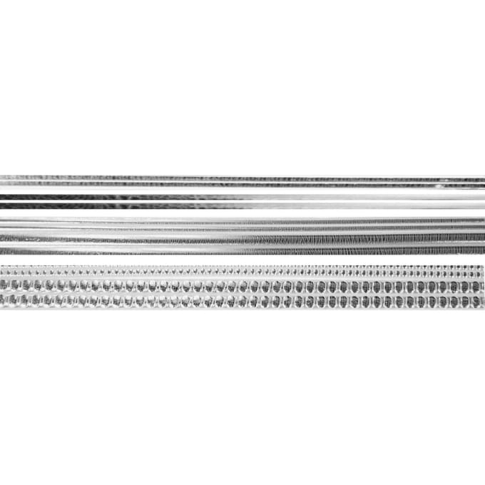 Decoratieve wasstrips assortiment - Zilver-Glanzend