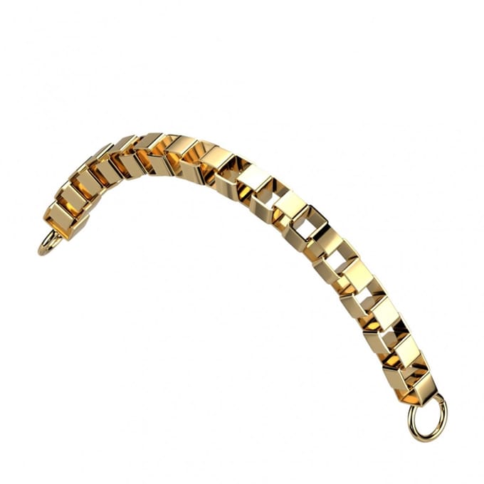 Ketting Connector Box 2x35 - goud - LMPiercings
