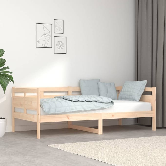 vidaXL - Slaapbank - massief - grenenhout - 90x190 - cm