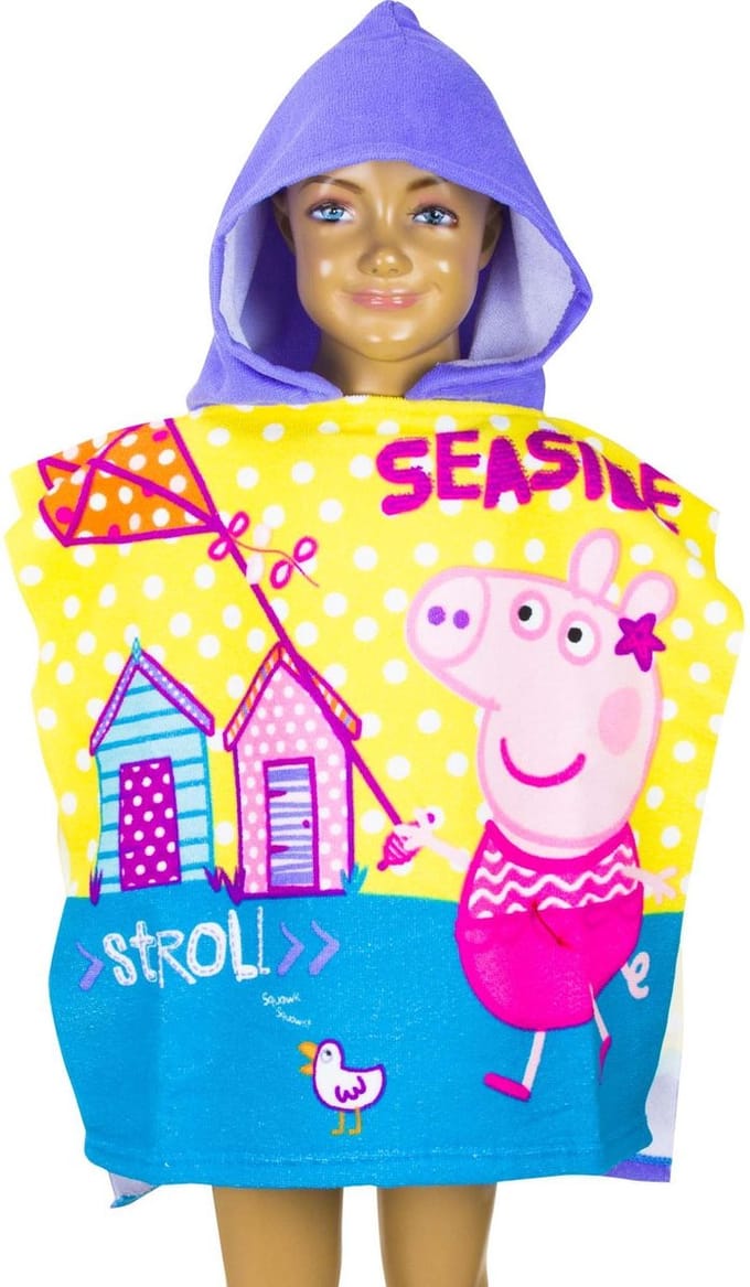 Peppa pig badponcho 50 x 100 cm
