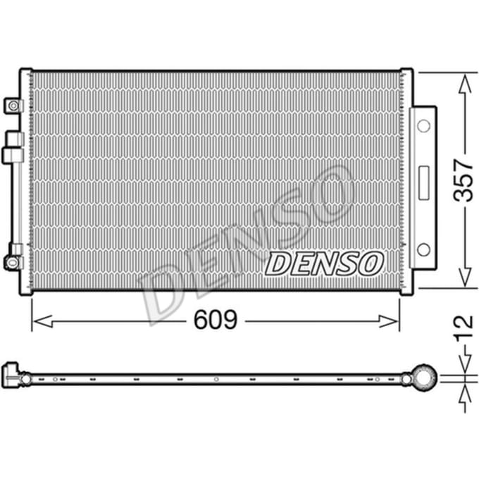 Condensator, airconditioning DENSO DCN09004